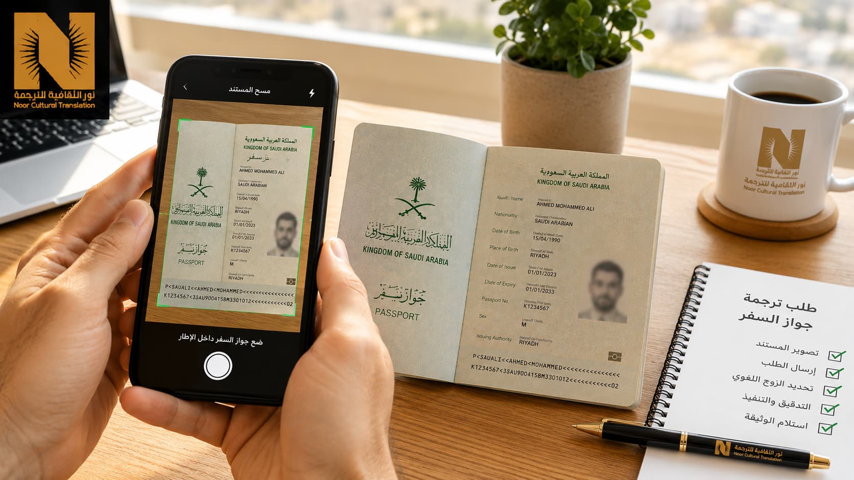 ترجمة جواز السفر