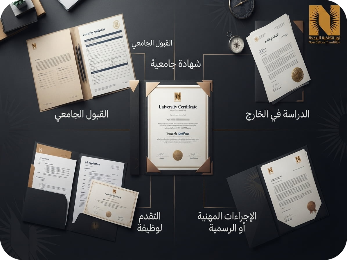 ترجمة شهادة جامعية