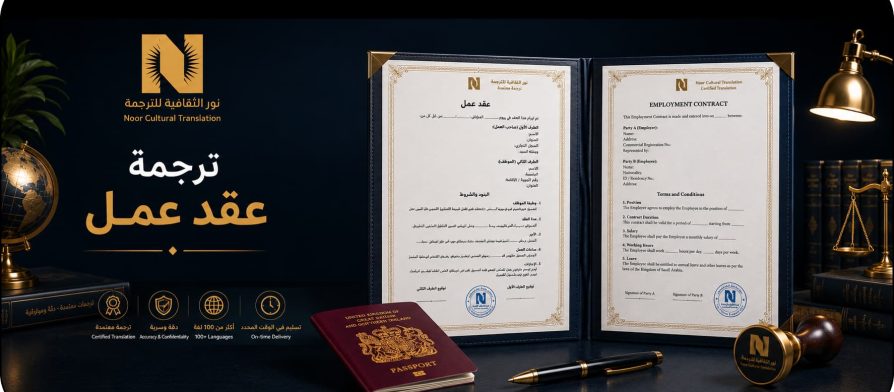 ترجمة عقد عمل