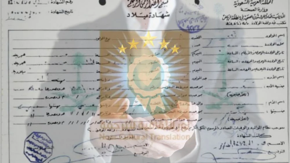 ترجمة شهادة ميلاد سعودية