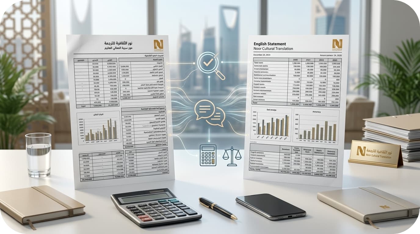ترجمة القوائم المالية ترجمة معتمدة