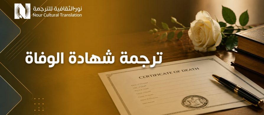 ترجمة شهادة الوفاة