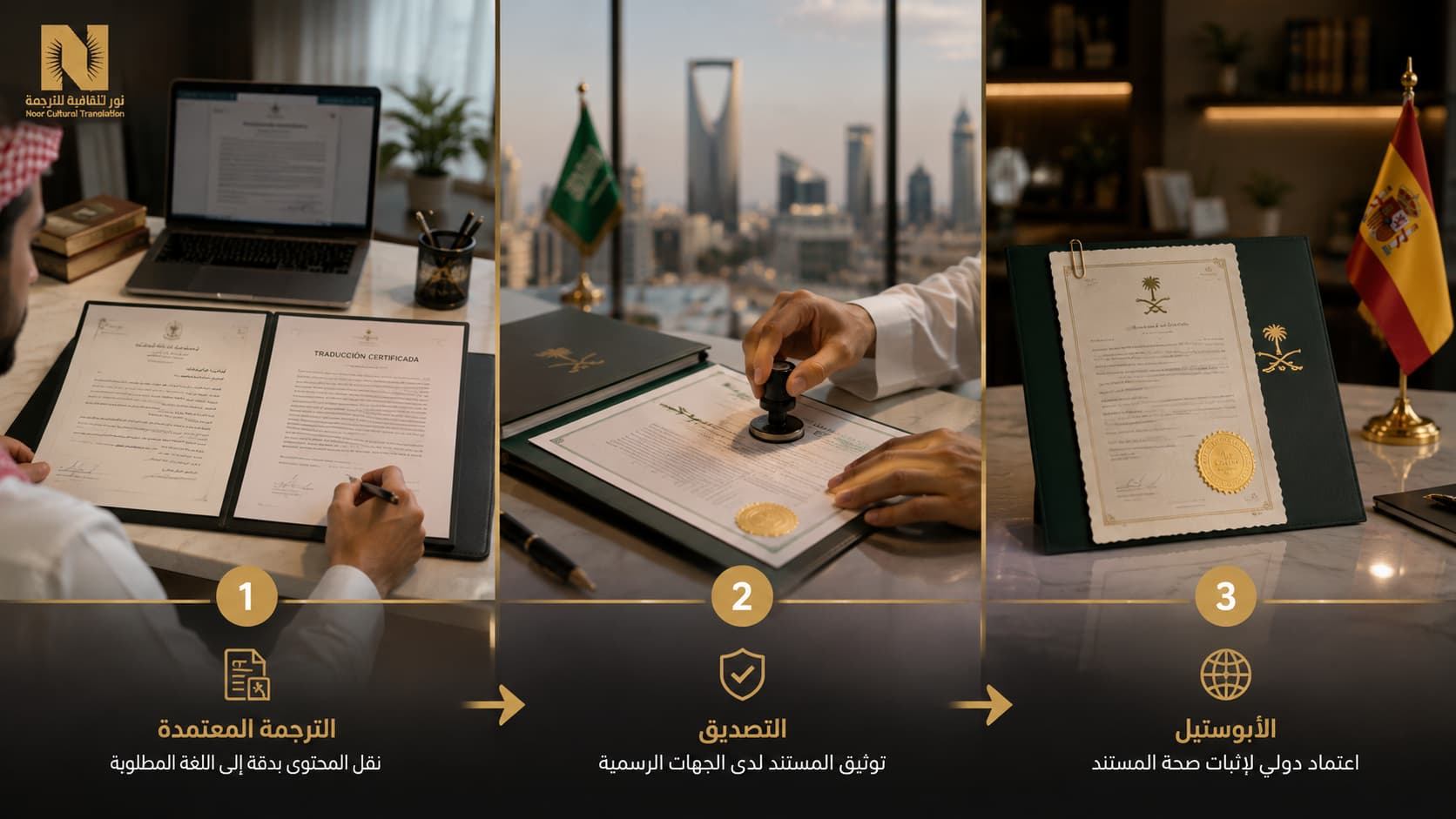 ترجمة معتمدة للسفارة الإسبانية