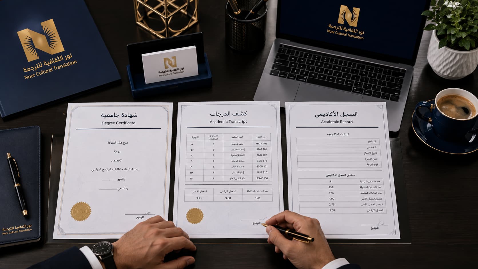 ترجمة كشف الدرجات