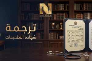 ترجمة شهادة التطعيمات