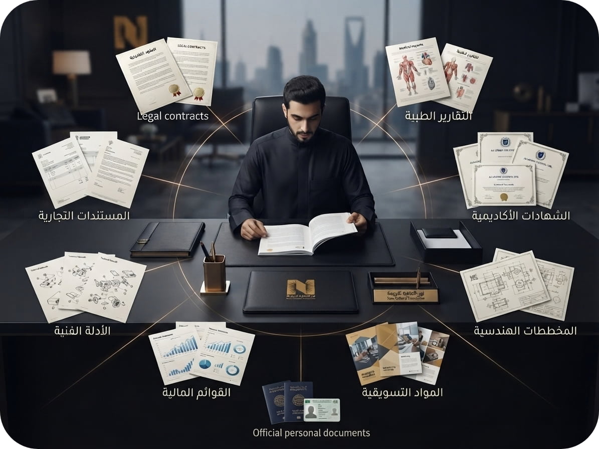مكاتب الترجمة المعتمدة بالرياض في نور الثقافية بحي العليا