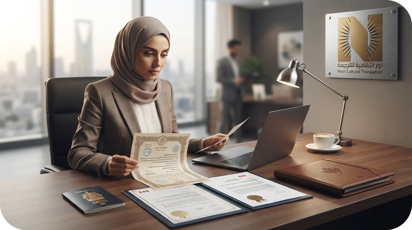 ترجمة معتمد من السفارة الكندية
